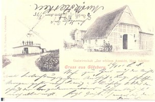 1901 Postkarte Götzberger Windmühle und Gastwirtschaft zur schönen Aussicht 